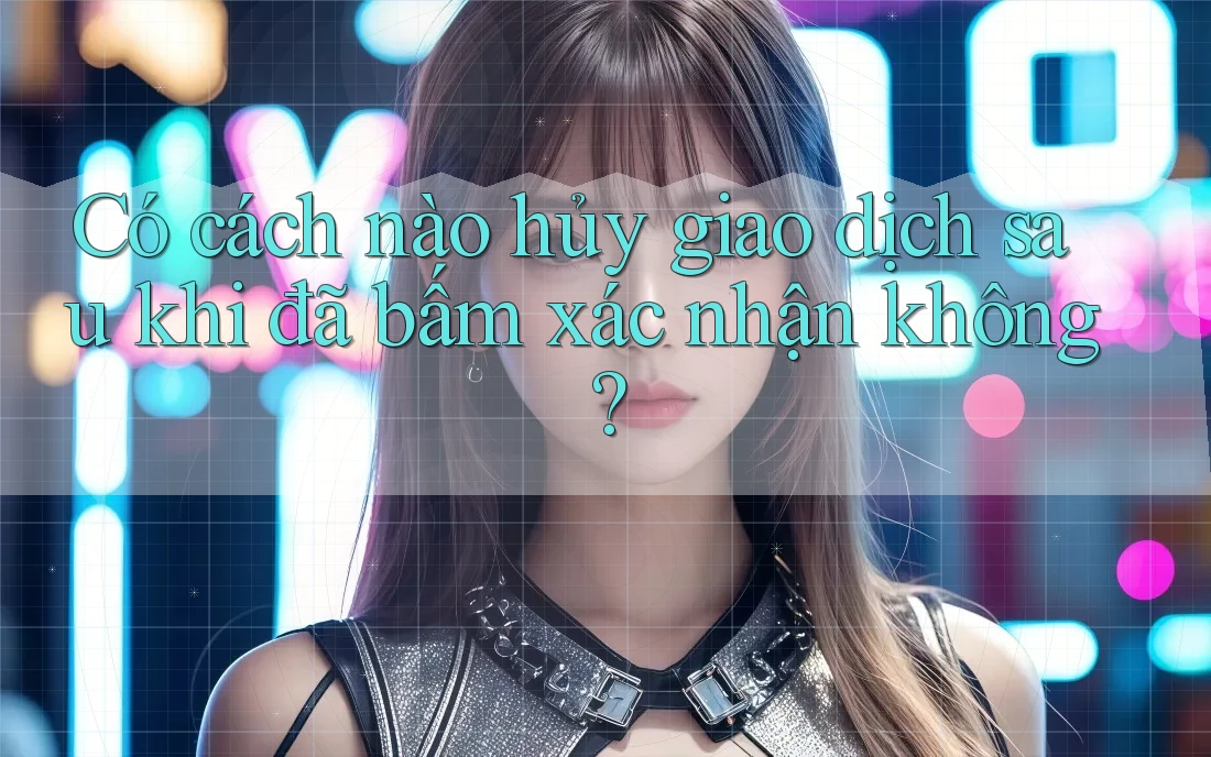 Có cách nào hủy giao dịch sau khi đã bấm xác nhận không?