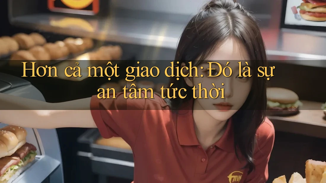 Hơn cả một giao dịch: Đó là sự an tâm tức thời Hơn cả một giao dịch: Đó là sự an tâm tức thời
