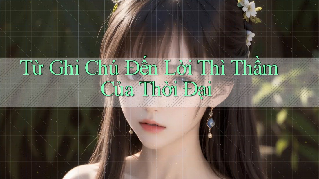 Từ Ghi Chú Đến Lời Thì Thầm Của Thời Đại Từ Ghi Chú Đến Lời Thì Thầm Của Thời Đại
